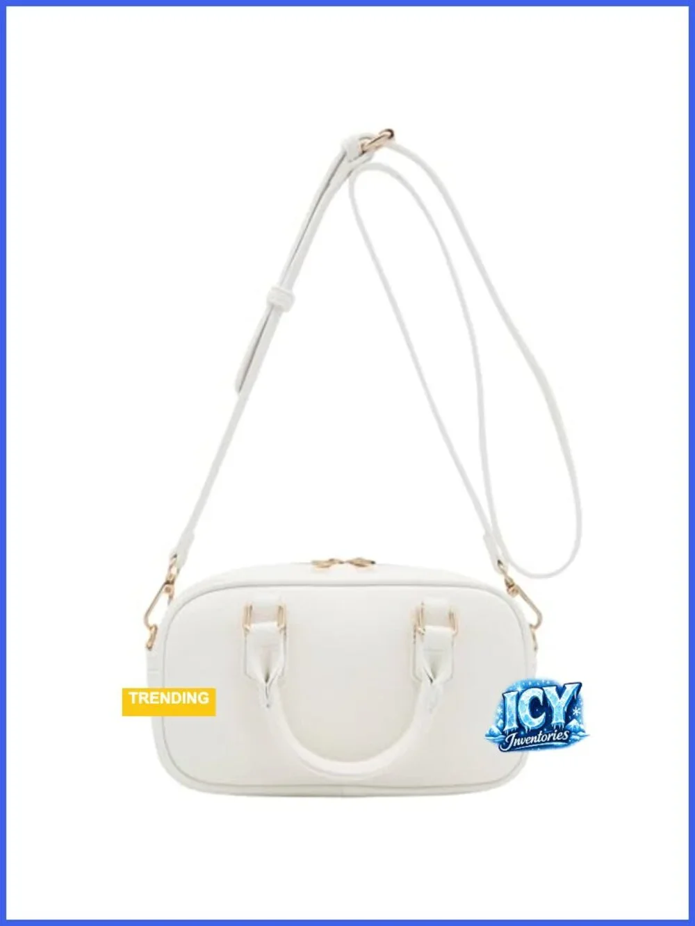Faux Leather Mini Satchel Purse Crossbody Bag Top Handle